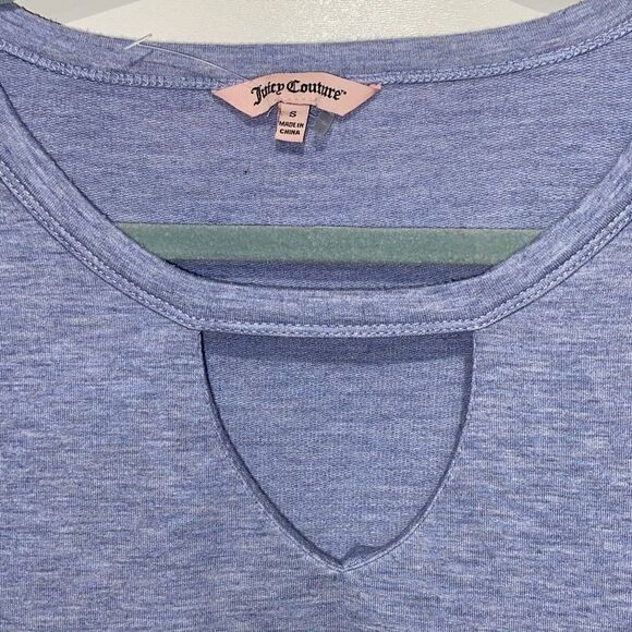 Juicy Couture Light Blue Eventide Key Hole Sweater Size Small - Picture 3 of 7